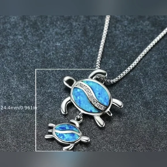 New Creative Elegant Cute Turtles Pendant Necklace, T5B7A - Picture 3 of 3